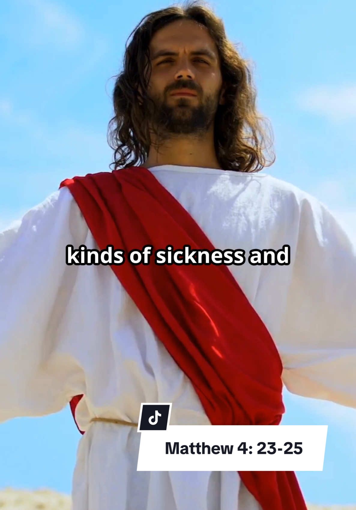 Matthew 4: 23-25 23 And Jesus went about all Galilee, teaching in their synagogues, preaching the gospel of the kingdom, and healing all kinds of sickness and all kinds of disease among the people. 24 Then [d]His fame went throughout all Syria; and they brought to Him all sick people who were afflicted with various diseases and torments, and those who were demon-possessed, epileptics, and paralytics; and He healed them. 25 Great multitudes followed Him—from Galilee, and from [e]Decapolis, Jerusalem, Judea, and beyond the Jordan. #BirthOfJesus #Christianity #HolySpirit #DivineRevelation #Faith #biblestories 