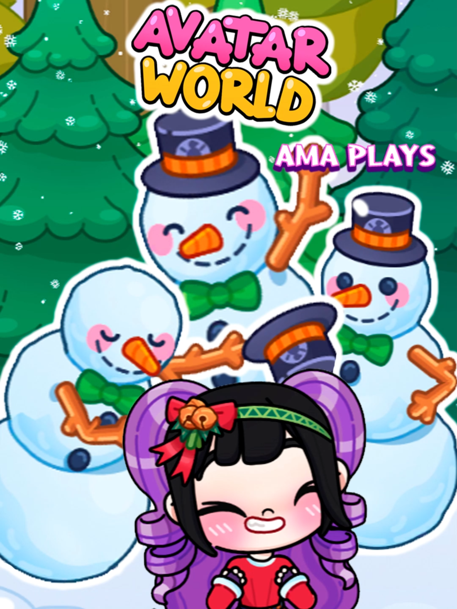 CÓMO HACER VARIOS MUÑECOS DE NIEVE en AVATAR WORLD #amaplays