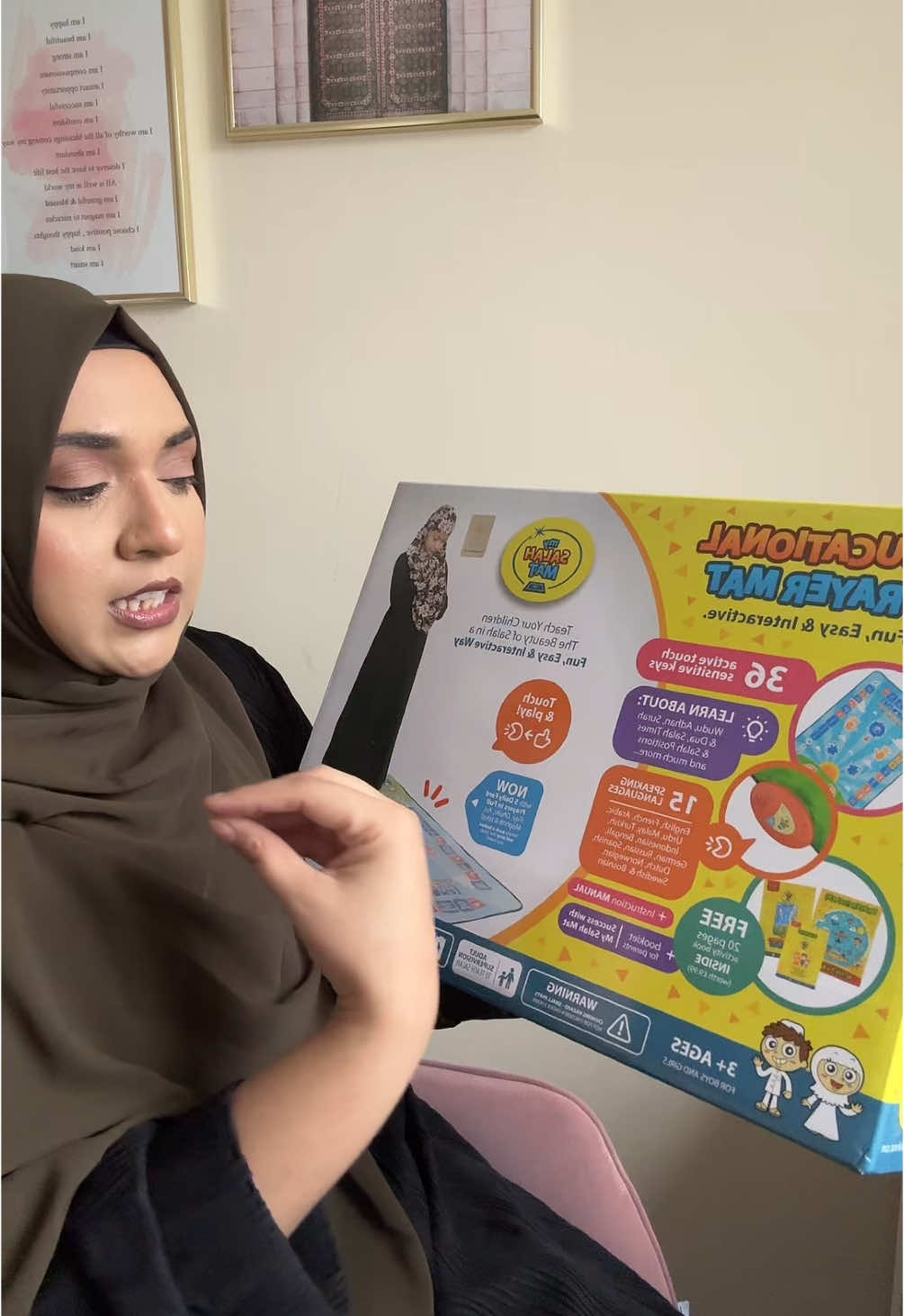 Interactive prayer mat and quran pad. These are a greay way to teach the love of islam to our children. Its fun and interactive way to learn . Makes great Eid & Ramdan Gifts.  Click the yellow bag below to order ⬇️ . . . . #myquranpad #quranpad #interactivesalahmat #salahmat #childrenstoys #islamictoys #eidgifts #ramadangifts #newborngift #tiktokmademebuyit @My Salah Mat - Shop 