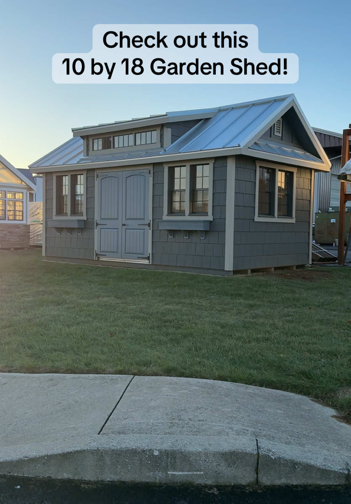 This Garden Shed would be perfect as a #mancave. What would you use it for? #sheshed #homeoffice #tinyhouse #workshop 