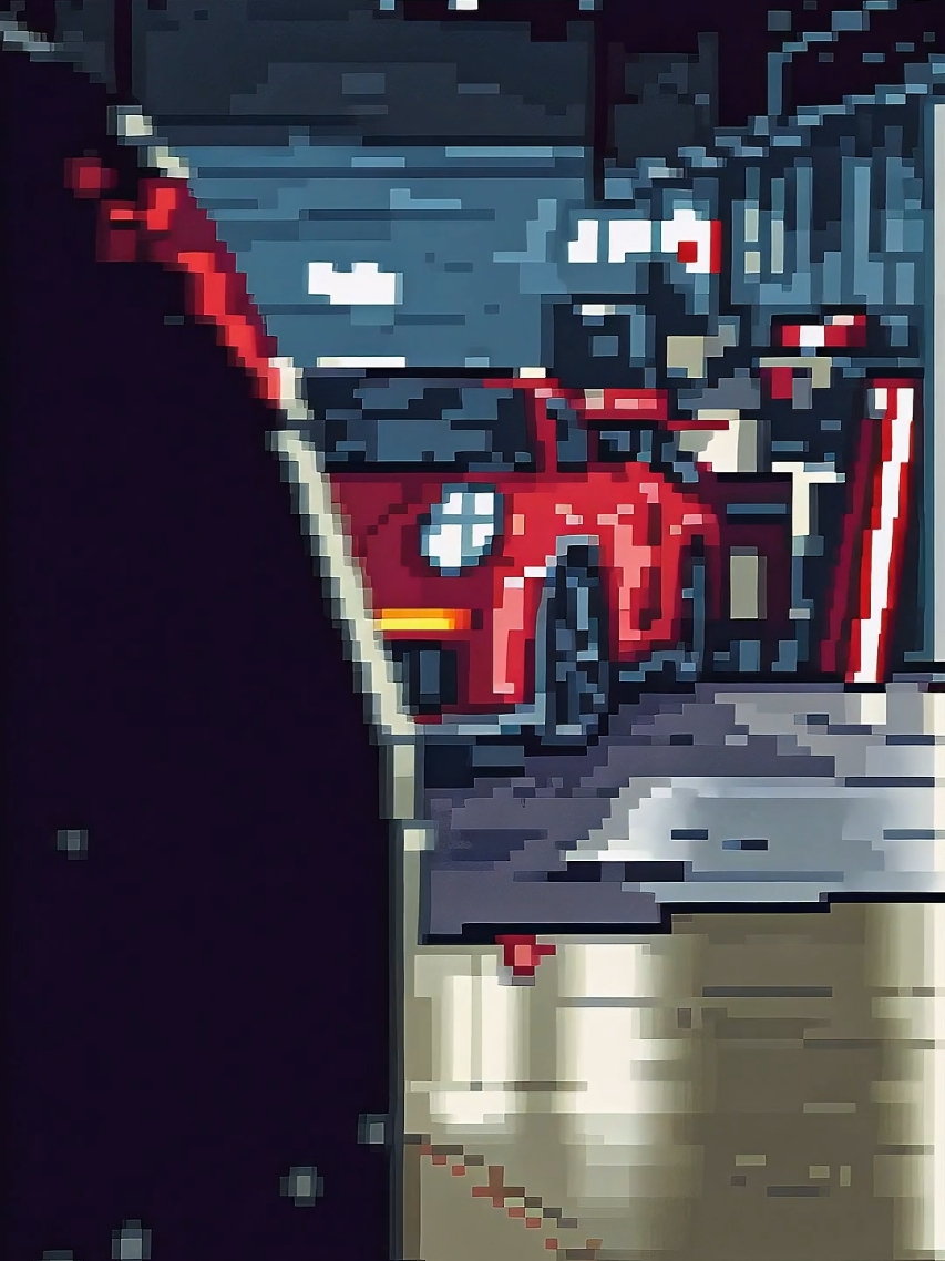 RALLYHOUSE 🔻 🔊 🎥 @Carscenez 🇩🇪  #pixelart #porsche #911#gt3 #rs #ai #art #aiart @Porsche 