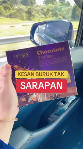 Morning syggg.. jangan lupa sarapan kalau nak cepat turun berat 💜 #ufora #uforacoffee #uforachocolatetoffee 