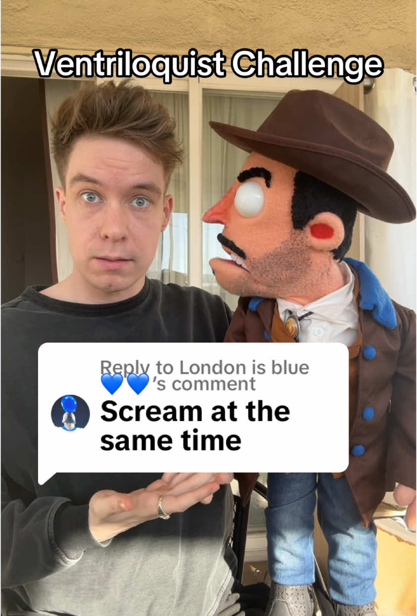 Replying to @London is blue💙💙 Scream! #fypシ #fypシ゚viral #ventriloquism #delayed #practicewhatyoupreach #trending 