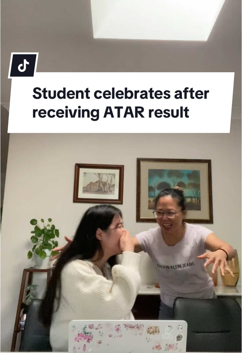 Moments of pure joy as #HSC student Mulan Xu from Pymble Ladies’ College receives an #ATAR of 99.6. Congratulations!  #education #learning #school #year12 #highschool #university 