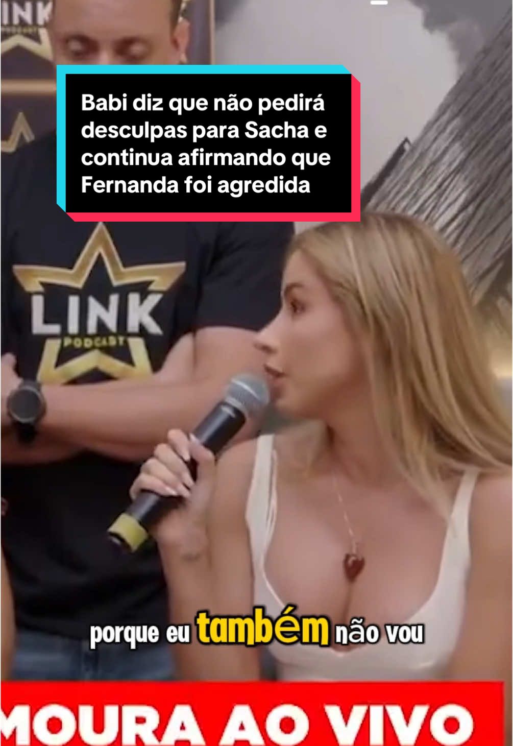 Babi diz que não pedirá desculpas para Sacha e continua afirmando que Fernanda foi agredida #afazenda #afazenda16 #linkpodcast #babimuniz #sachabali 