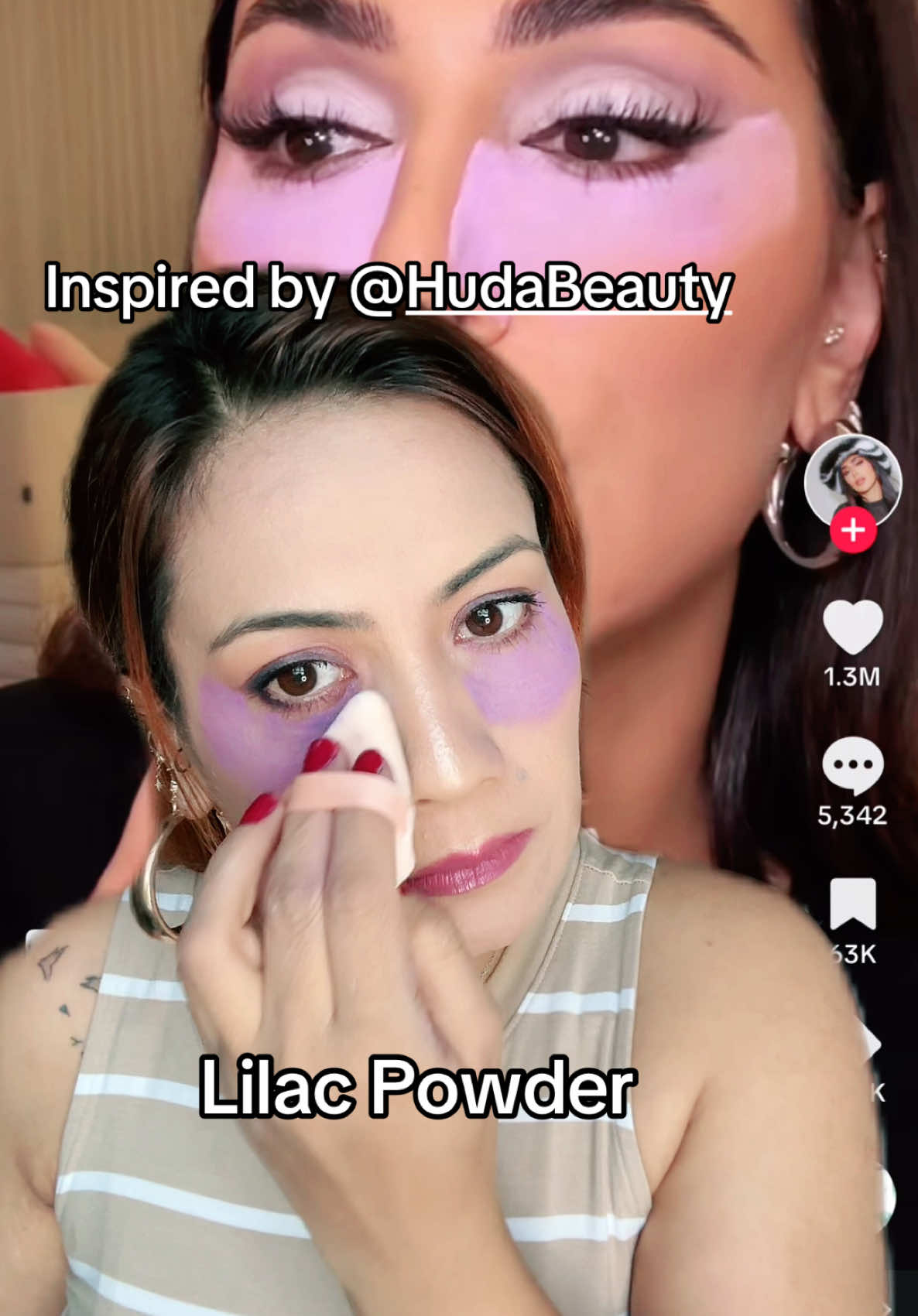 @Huda Beauty @hudabeautyshop #HudaBeauty #HudaBeautyTrend #lilacpowder #goviral #BeautyTrends #MakeupTrends #HudaBeautyLover #lilacglow #TrendingBeauty #FlawlessFinish #HudaBeautyObsessed #LilacVibes #newbie #tryibgsomethingnew #duet    #greenscreen 