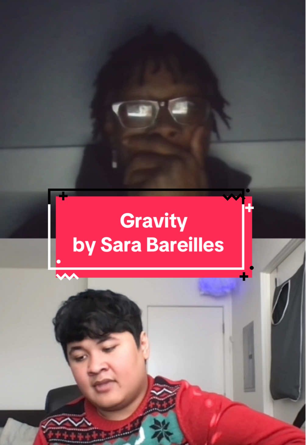 Christmas sweater + Sara Bareilles will by my vibe until the new year ✨🎄 #gravity #sarabareilles #cover #singing #acousticcovers #ometv #franciskarel #fyp