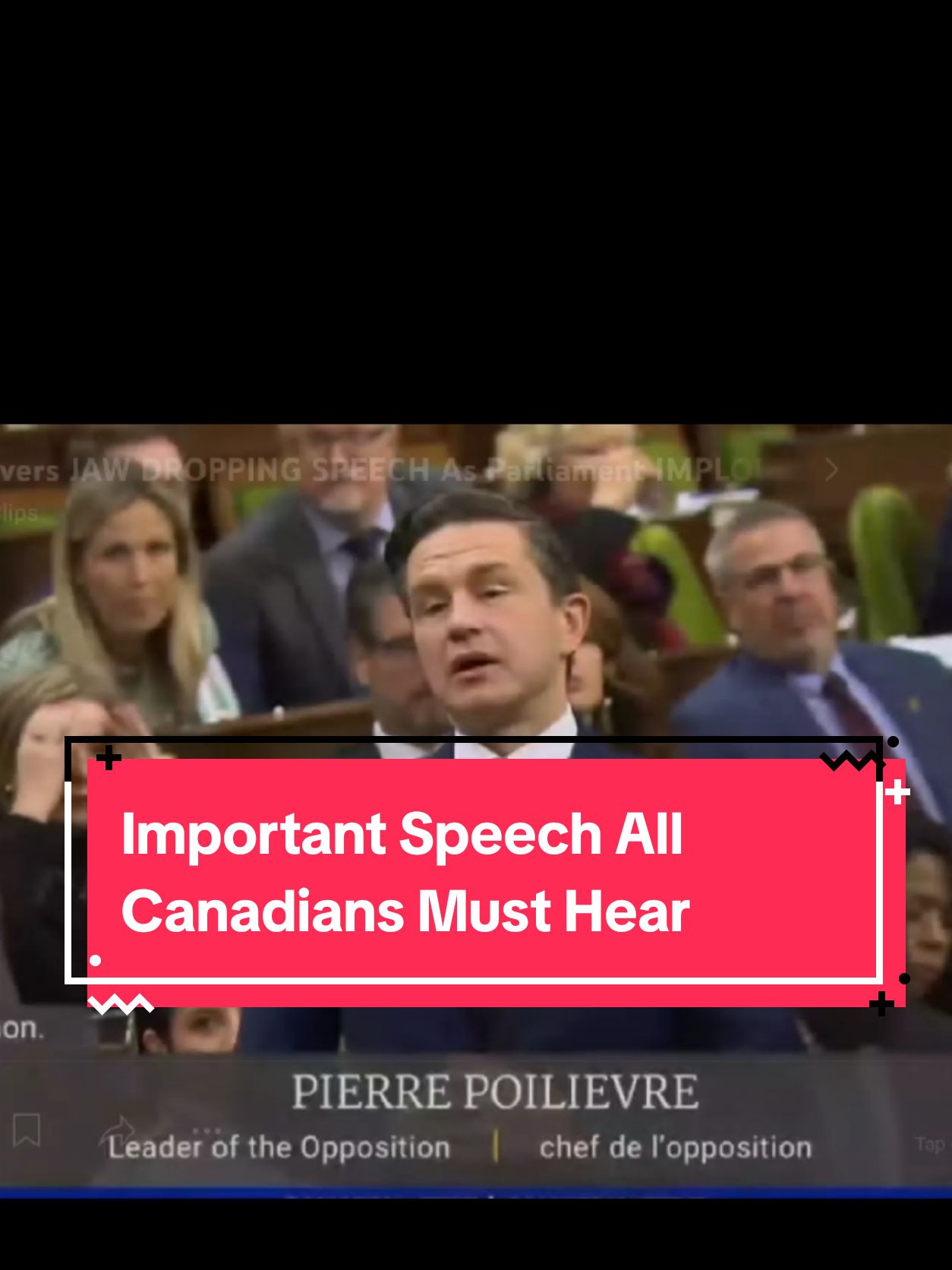 One Of The Most Important Speechs In Canada's History. Now If #jagmeetsingh Would Stop Terrorizing Canadians With #justintrudeau that would be much appreciated  #pierrepolievre  #pierrepoilievre  #houseofcommons  #politics  #calgary  #edmonton 