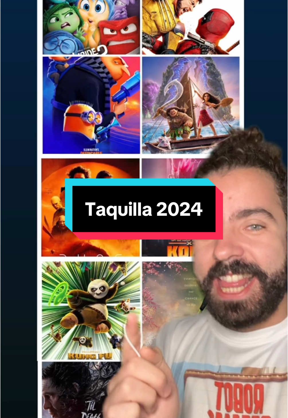 Nada nuevo bajo el sol. (MUFASA podría entrar a esta lista pero es precuela o sea mismo asunto) . . #cine #taquilla #2024 #peliculas #intensamente2 #deadpoolandwolverine #wicked #dune 