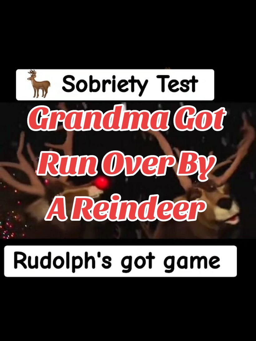 🤶🦌🤣 This was my 1st viral video last year, so I'm reposting it❗Enjoy❗🎄🎅🎁🤣 🔹️ #grandma #reindeer #rudolph #rudolphtherednosereindeer #christmas #christmasskit #funnyskits #funny #hilarious #toomucheggnog #eggnog #funnypolice #christmaseve #reindeergames #viralvideo #repost #fyp #foryou #genx 