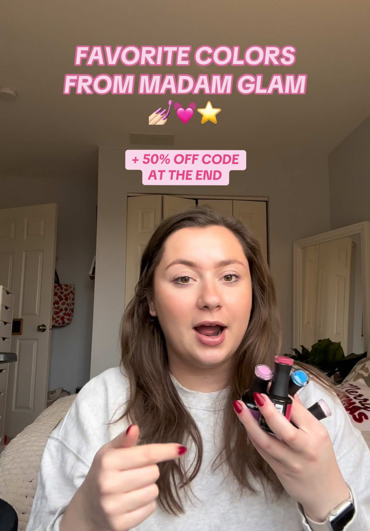 my favorite shades from @MadamGlam 💓💓 code elenatk50 gets you 50% off!!!!! ⭐️⭐️ #madamglam #madamglamgel #gelnails #gelpolish #diygelnails #diygel #diygelx #nailpolishcollection #gelpolishcollection 