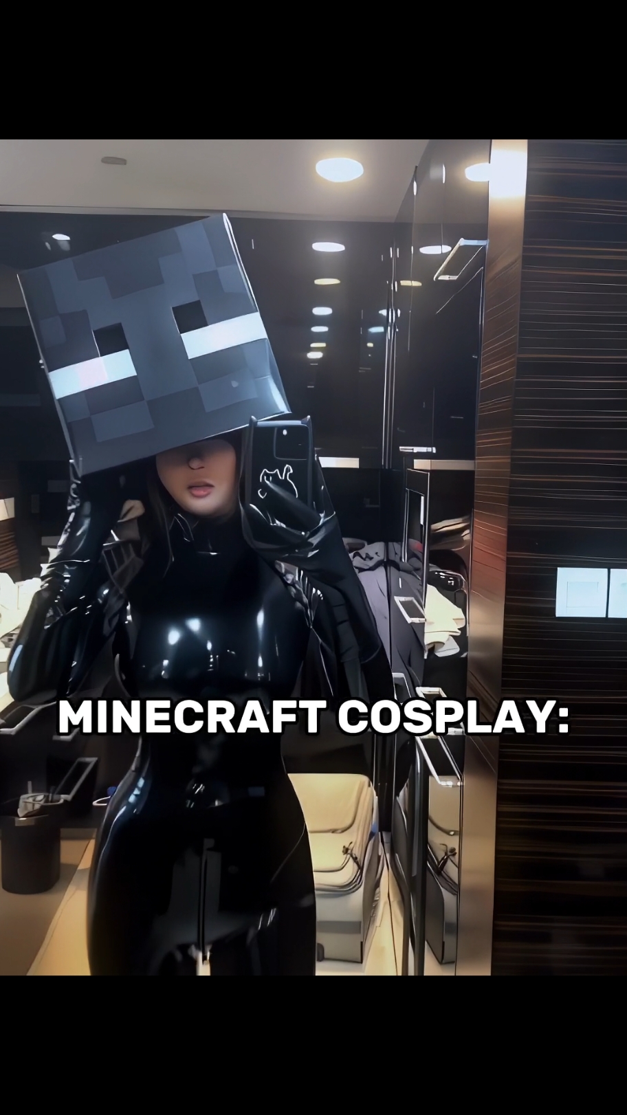 Minecraft Cosplay pt.1. Song Automativo Cinema. #edit #funk #viral #ghost #cosplay #car #Minecraft 