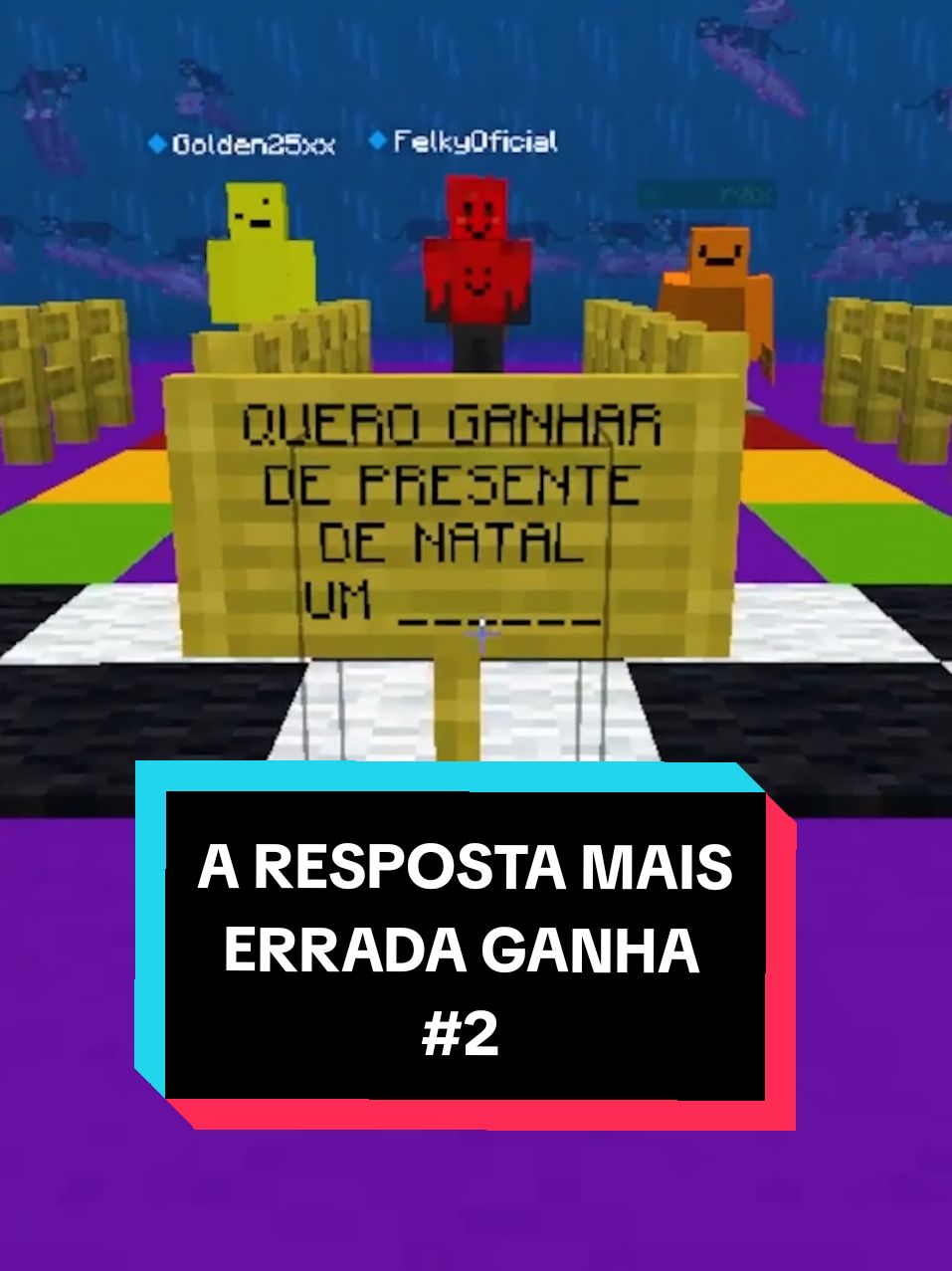 A Resposta MAIS ERRADA Ganha! #2 (parte 1) #Minecraft #minecraftmemes #games #fyp #matoshi #foryou 