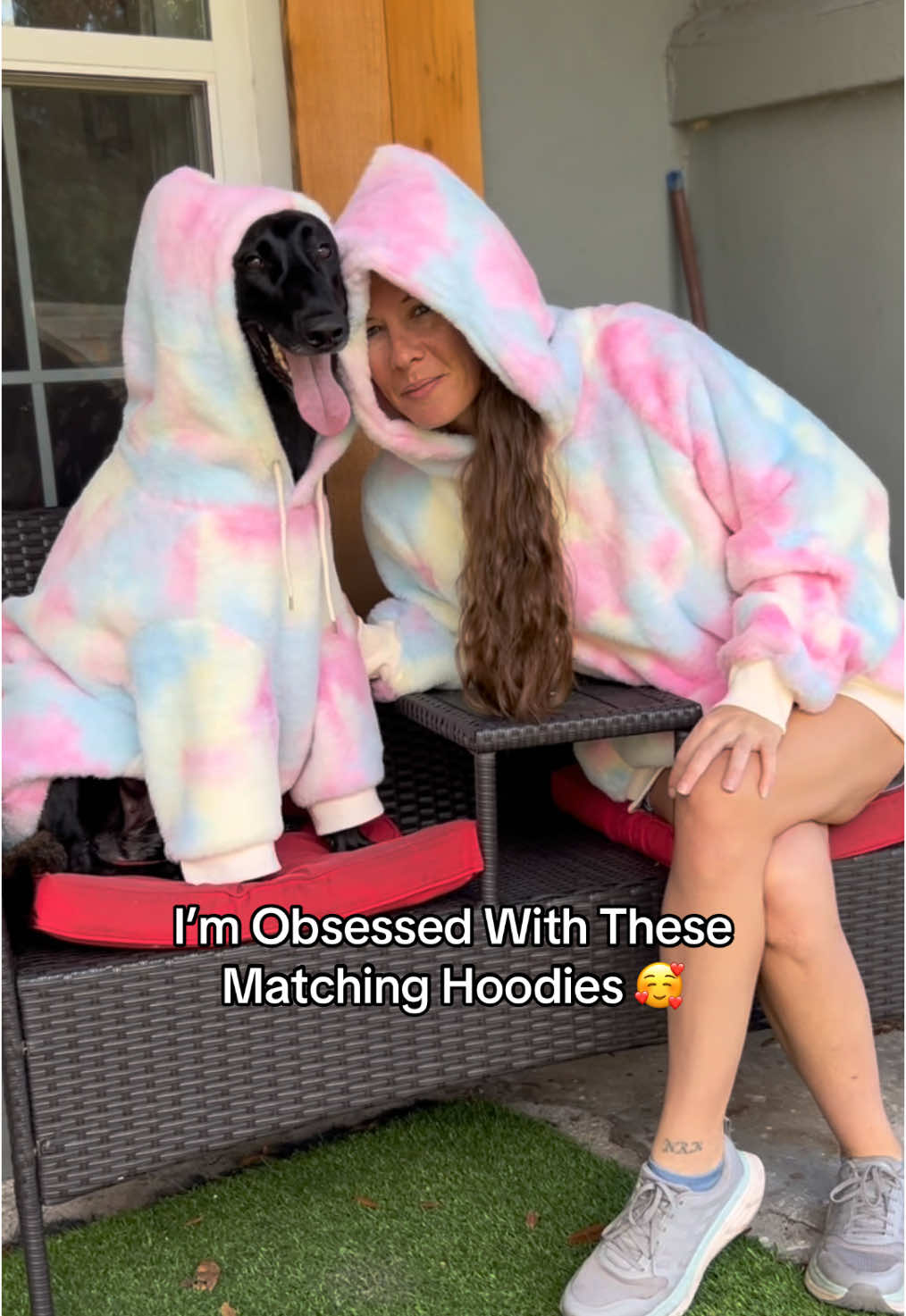 I’m Obsessed With These Hoodies @Livindone #dogmom #christmasgift #dogsweater #matchingoutfits #christmasgift 