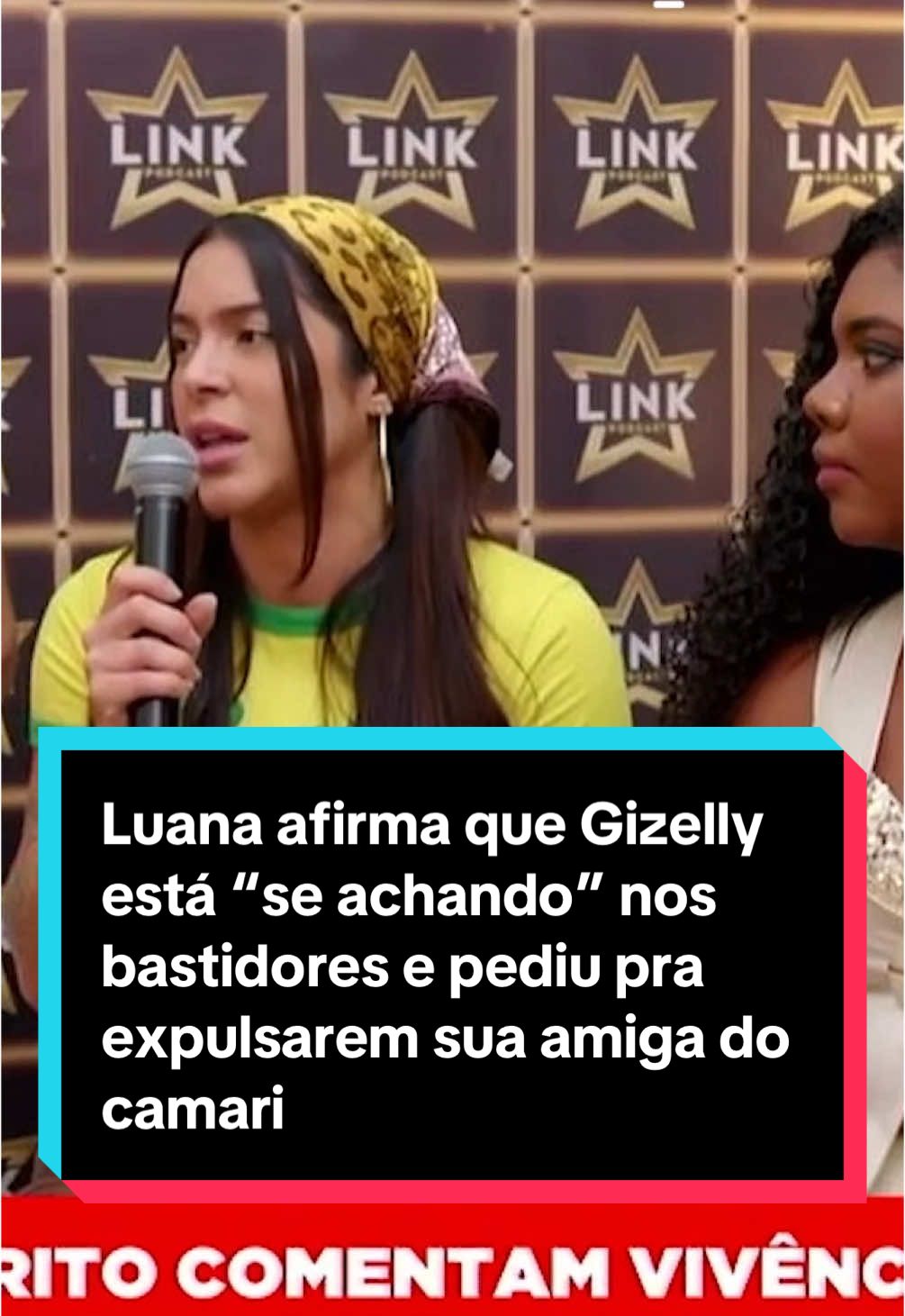 Luana afirma que Gizelly está “se achando” nos bastidores e pediu pra expulsarem sua amiga do camarim #afazenda #afazenda16 #linkpodcast #luanatarginno #gizellybicalho 