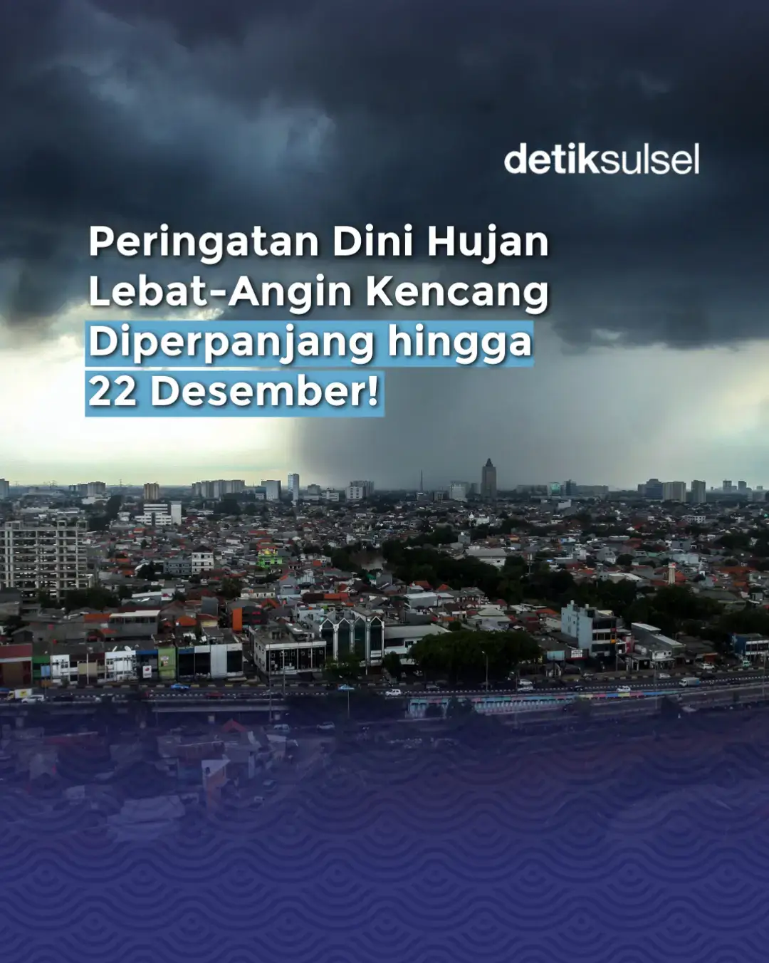 Waspada!! 😱🫣 BMKG Wilayah IV mengeluarkan peringatan dini cuaca ekstrem untuk wilayah Sulawesi Selatan! Hujan dengan intensitas sangat lebat yang disertai angin kencang berpotensi terjadi di sejumlah wilayah pada tanggal 18-22 Desember 2024. 