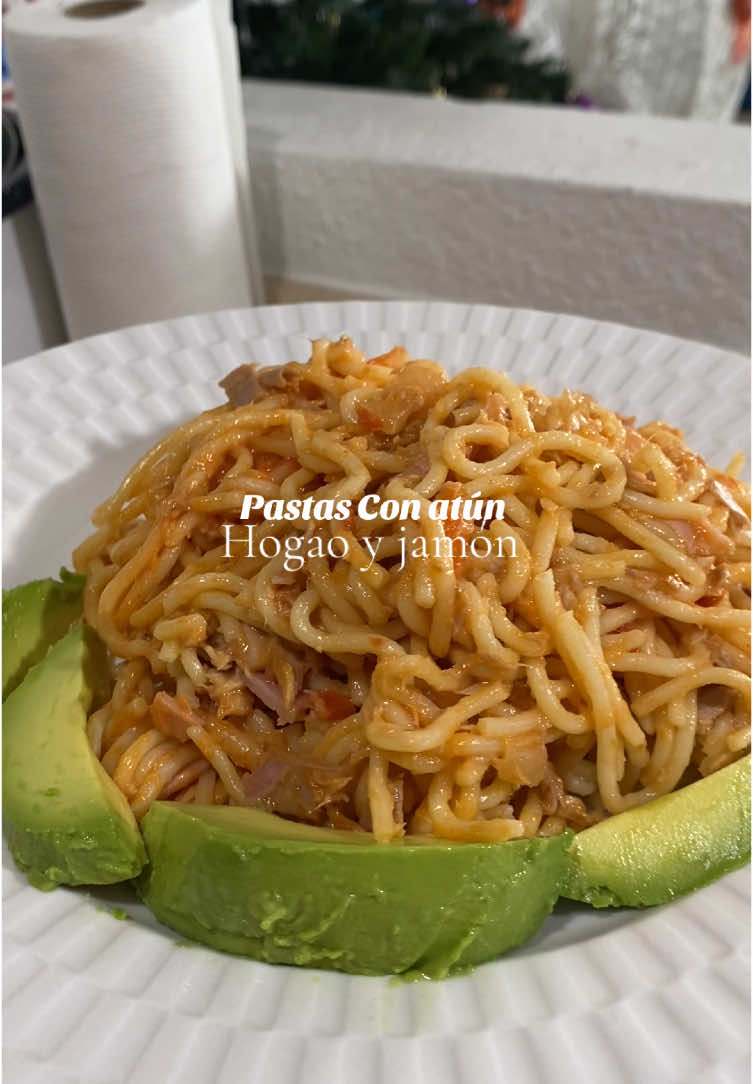 Pastas Con atún,Hogao & Jamon 💖