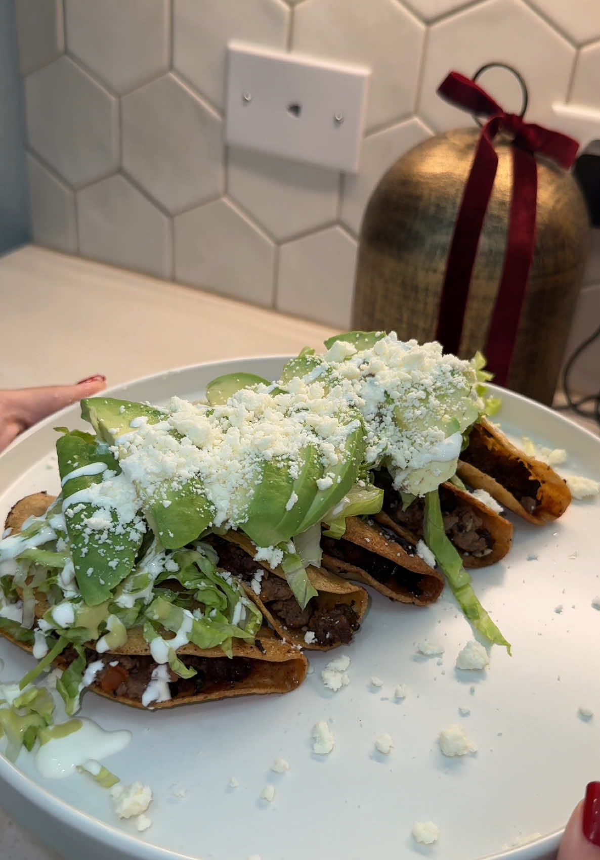 Tacos dorados de carne molida😋  #DinnerIdeas #dinner #fy #fyp  #cooking #cocinando #comida  #tacos #wife 