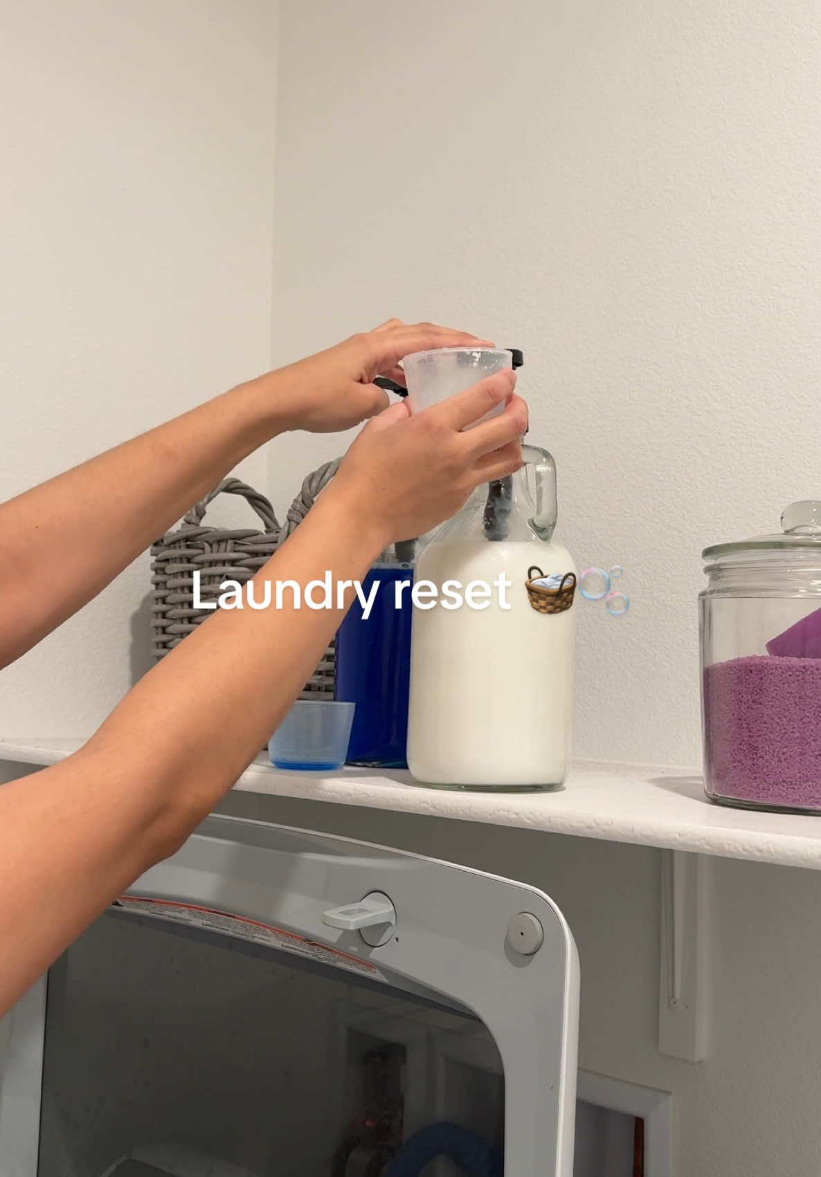 If only you seen how it looked 4 loads before this 🤭🫧 • #sahm #dayinmylife #momlife #laundry #laundryroom #cleanwithme #cleaning #coffee #icedcoffee #athomecoffee #MomsofTikTok 