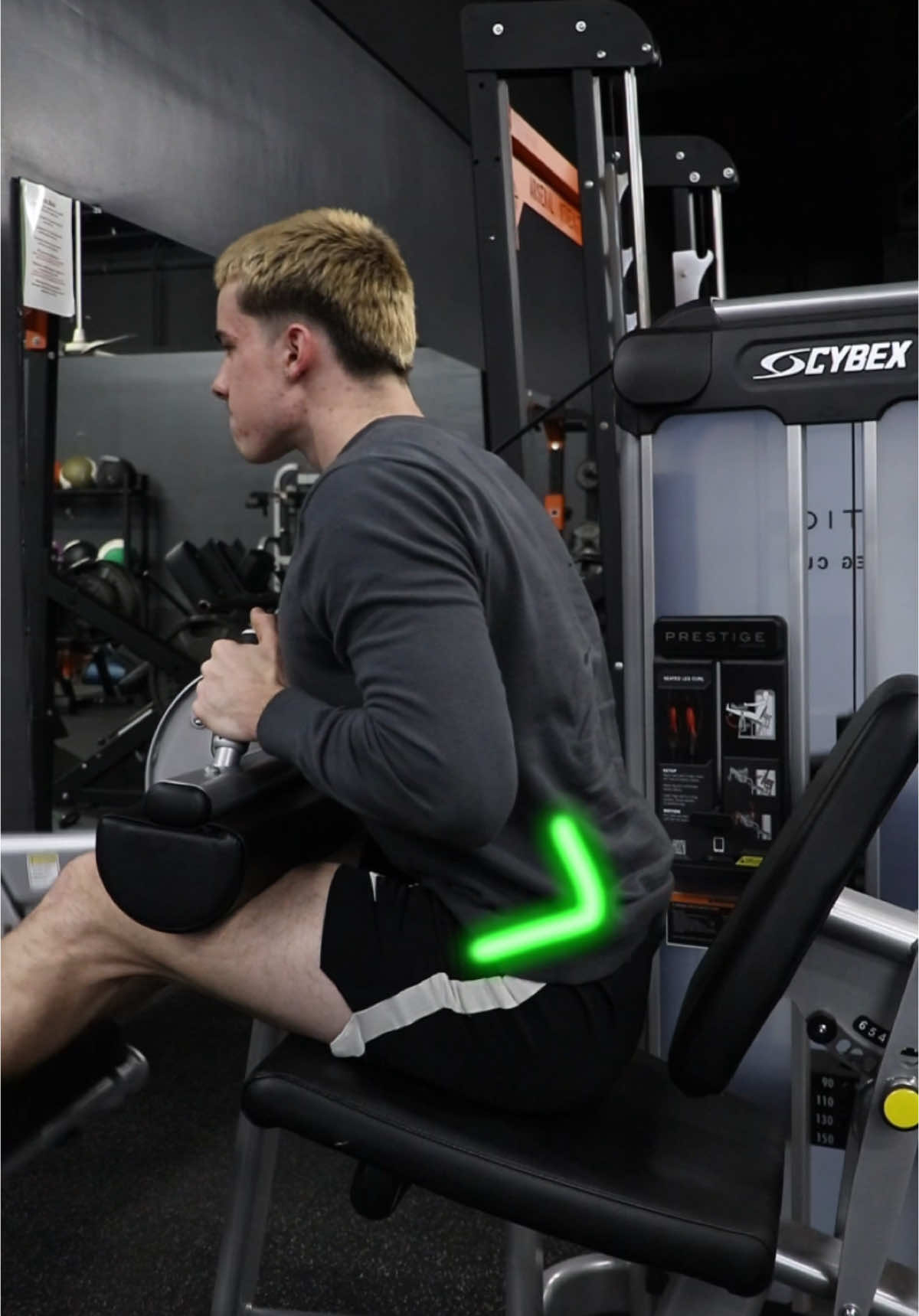 Stop doing seated leg curls like this…  #legs #gym #legcurl #Fitness #workout 