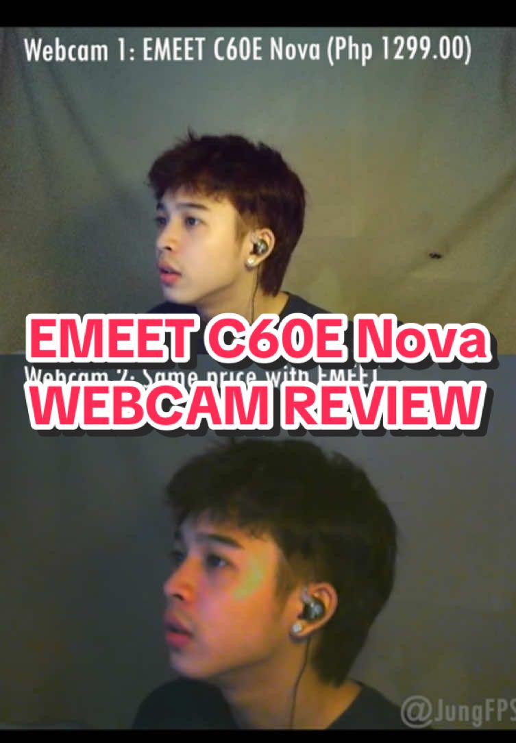 EMEET C60E Nova Webcam Review. DEFINITELY WORTH THE BUY 😩👌 #streamingwebcam  #4k  #emeetwebcam  #webcam  #JungFPS 