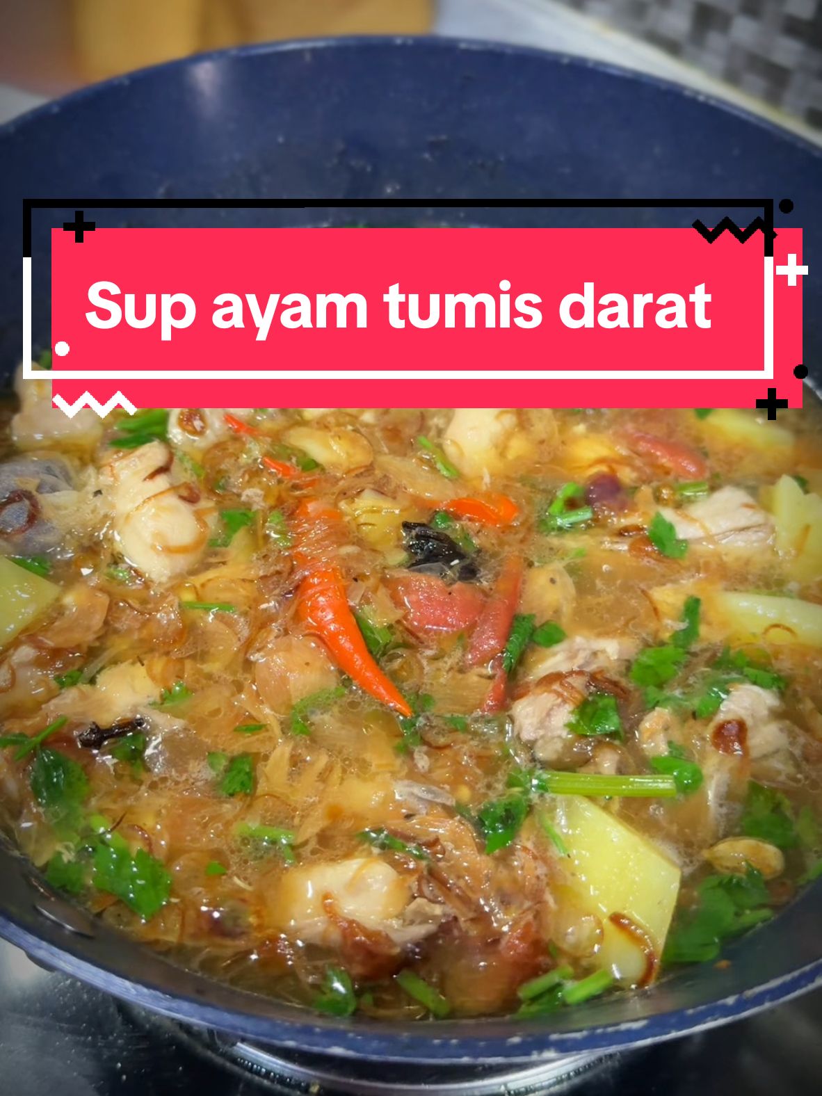 Sup ayam tumis darat #supayam #supayamtumisdarat #resepimudah #seminitresepi #masakansimple 