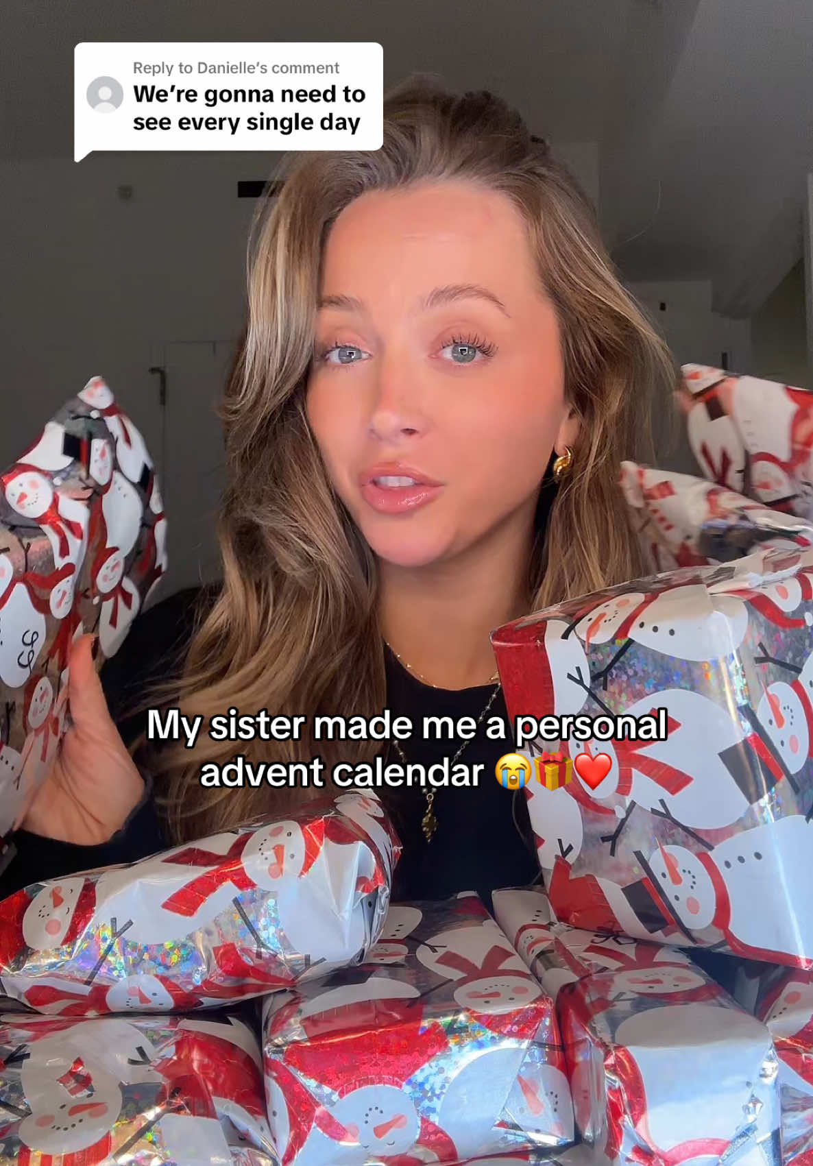 Replying to @Danielle okay… my sister wins christmas 😭 the fact she did this for three sisters and my mom… so thoughtful 🥲 ily @Kait ❤️❤️ #giftidea #adventcalendar #sisters #sistergoals #christmasgiftideas 