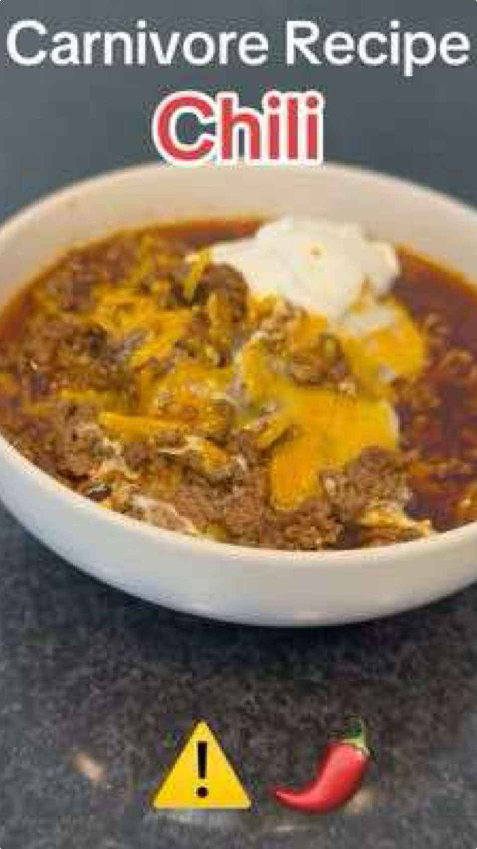 Carnivore meal idea - Carnivore Chili #carnivore #carnivorediet 