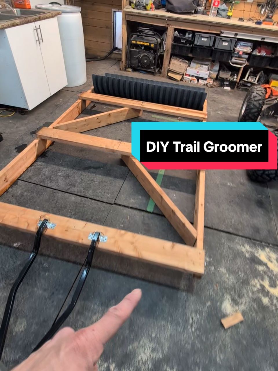 So I wanted a trail groomer and found a bunch of videos of people having made some so I took the best ideas and built this, it's 8ft long by 5 ft wide, has 2 baffles that direct and flatten the snow to the rear groomer that is made from an 18inch plastic culvert that should leave nice grooves, I'll likely have to add weight to the back to help with compaction. Unfortunately all the snow just melted so I'll have to wait to test it out. #modernhomestead #homestead #homesteading #snow #trails #DIY #project