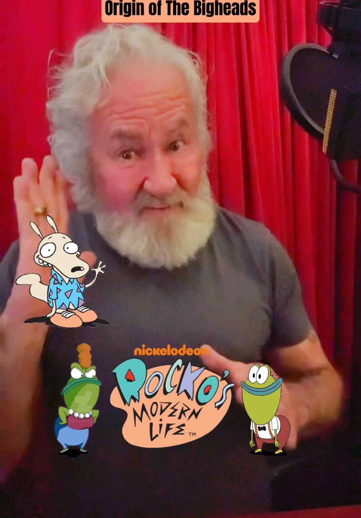 Origin of The Bigheads Voices Revealed! #animation #vo #voiceover #rockosmodernlife #nickelodeon #bigheads #funny #cartoons #actor #animated #comedy #voiceactor #voiceacting #behindthescenes #tv #audition #characters #fy #fypage @Carlos Alazraqui 