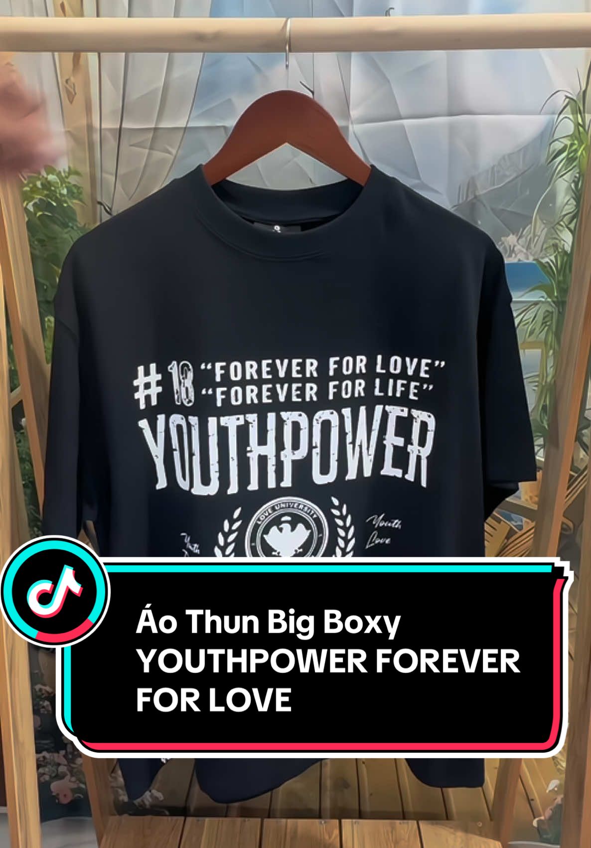 Áo Thun Big Boxy YOUTHPOWER FOREVER FOR LOVE h From Rộng Nam Nữ Cổ Tròn Chất Liệu Cotton In Lụa Local Brand Top Women Màu Trắng Màu Xanh Bích . #aothun #aothunnam #aothunnu #xuhuongtiktok #fashiontiktok #TikTokFashion #viral #xuhuong #thoitrangtiktok #thoitrang #thoitrangnam #quanaonam 