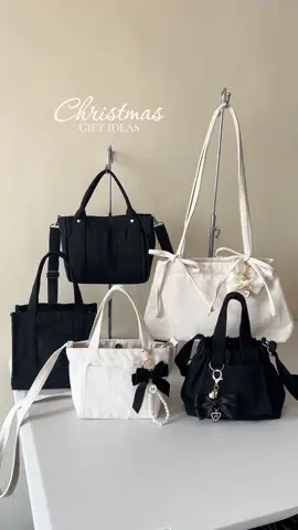 Christmas Gift Ideas from tote.by.al 🫶🏻 #ballerina #ballerinabag #gw #btv #ribbonbag #bowbag #dumplingbag #microslingbag #totebyal #fyp #trendy #trending #giftideas #christmasgift 