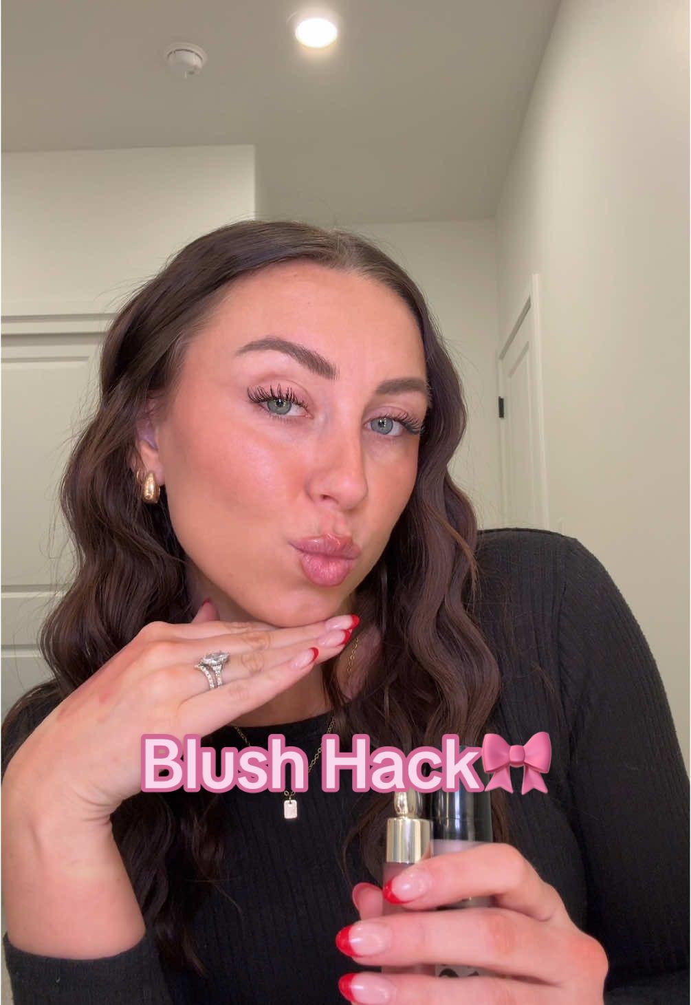 I saw this blush hack from @Danielle Estrada that was so pretty! She mixed glow drops with blush, so i decided to try my own with what i had! And i LOVE🫶🏼 @Saie  @Rare Beauty  #blush #blushhack #blushtrend #blushtutorial #simplemakeup #makeup #makeuptutorial #grwm #everydaymakeup #makeupmusthaves #prettymakeup #rarebeauty #saie #glowymakeup #glassskin #glowy 