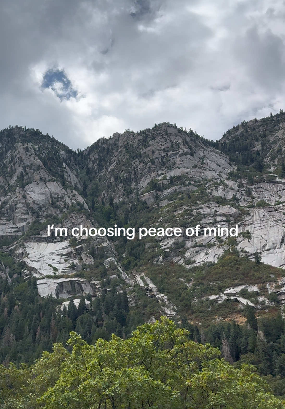 Peace over everything 🩷 #fypシ #fyp #peaceofmind #yoga #meditate #meditatewithme #calm #anxiety #anxietyrelief #nature #mountain #utah #saltlakecity 