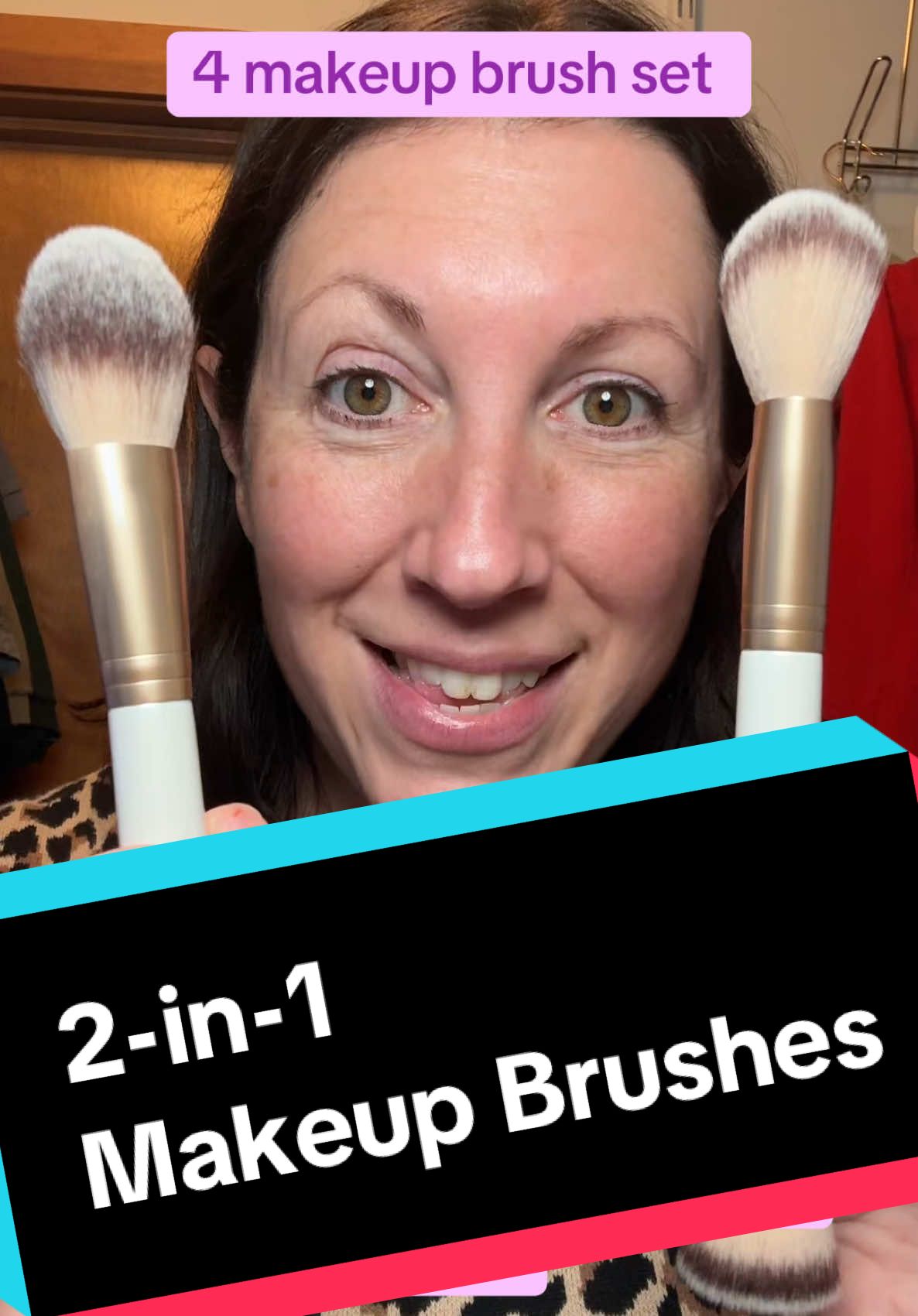 These #makeup brushes are each 2 brushes in one. Perfect makeup brushes for everything.  #makeuptutorial  #makeupbrushes  Best makeup brushes  Makeup brush  Foundation brush  Countour brushes  Powder makeup brushes