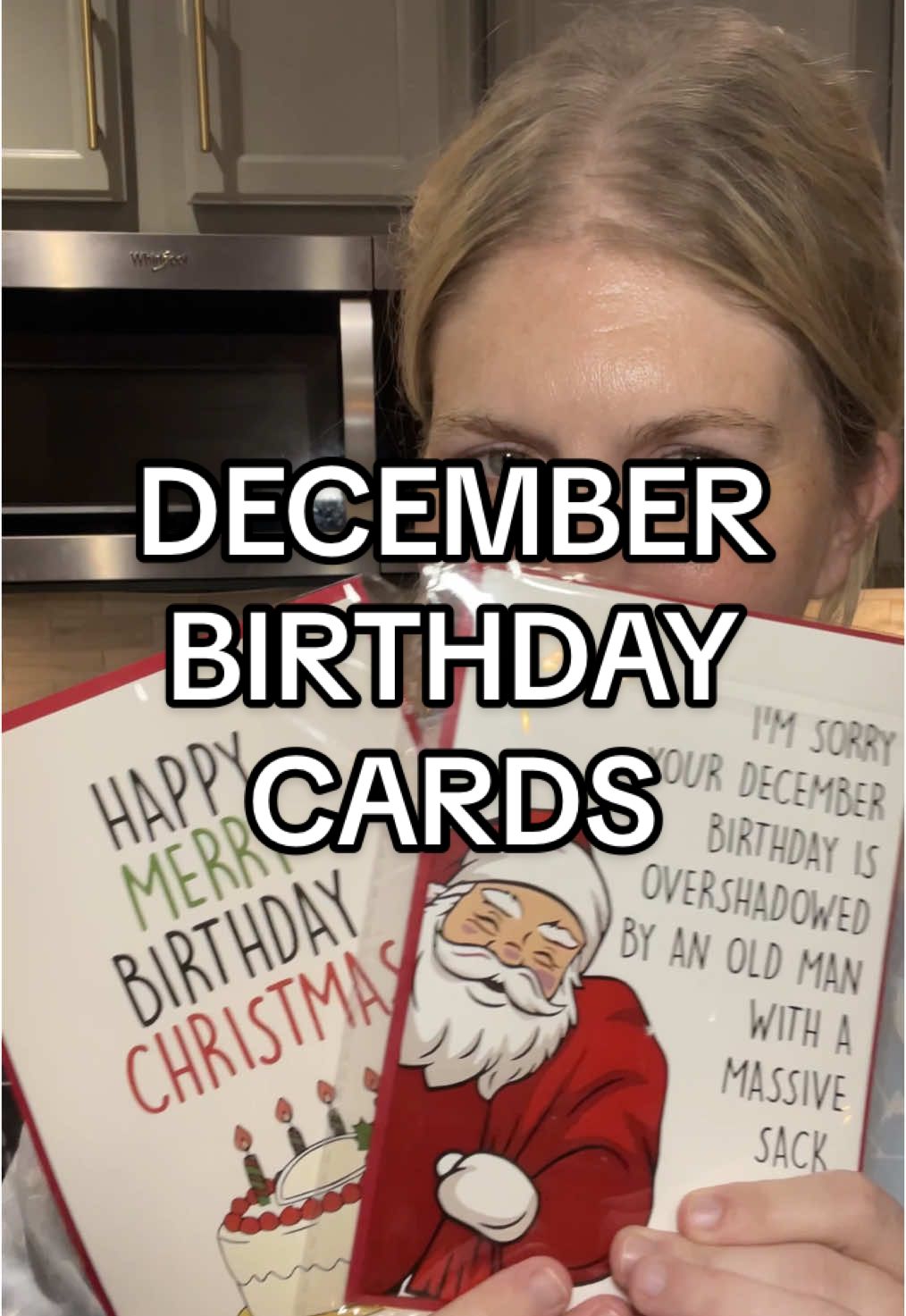 For your december birthday friends. I'm sorry. #decemberbirthday #christmasbirthday #birthdaycard 