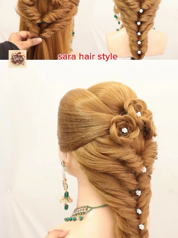 Sara Hair style  New Hair Style  Easy hairstyles Party hairstyles Wedding hairstyles Stylish hairstyles #pleaseunfrezzemyaccount  #fouryou #fouryoupage  #fyp #hairstyletutorial  #hairstyleideas #vipbeautysalon #viewsproblem #pleasesportme🥀🥀🥰🥰🥰🤗🤗 #foryoustudio #newhairstyle #newhairbun #simplehairstyle #lehngahairstyle😍😍😍😻😻  #sareehairsyle❤️❤️  #middleparthairstyle  #usa🇺🇸 #sarahairstyle💎 