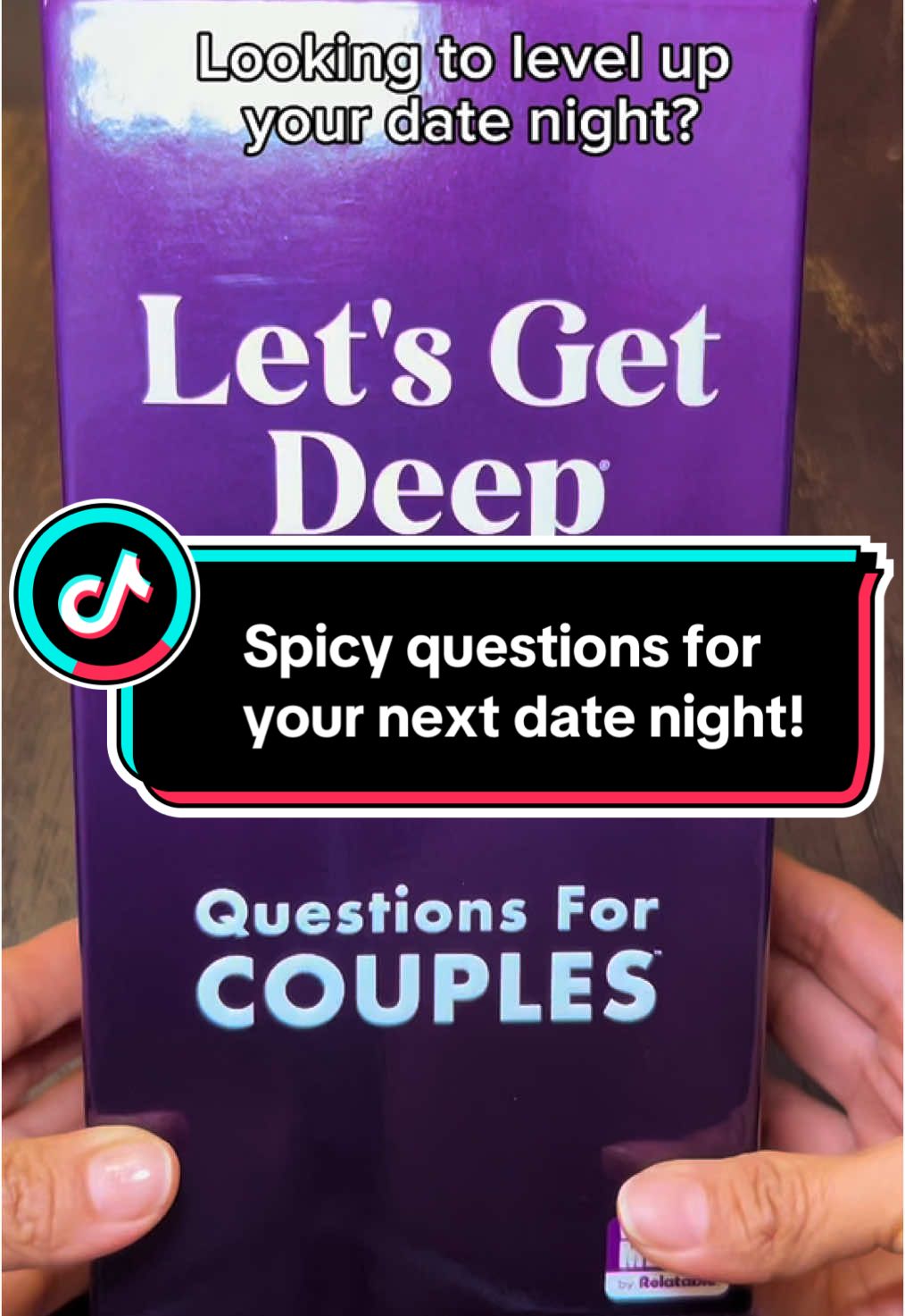 Best couple date night game!  #datenight #date #couplesdatenight #couples #game #datenightgame #spicy ##couplesquestions #couplegoals #datenightideas #gameideas 