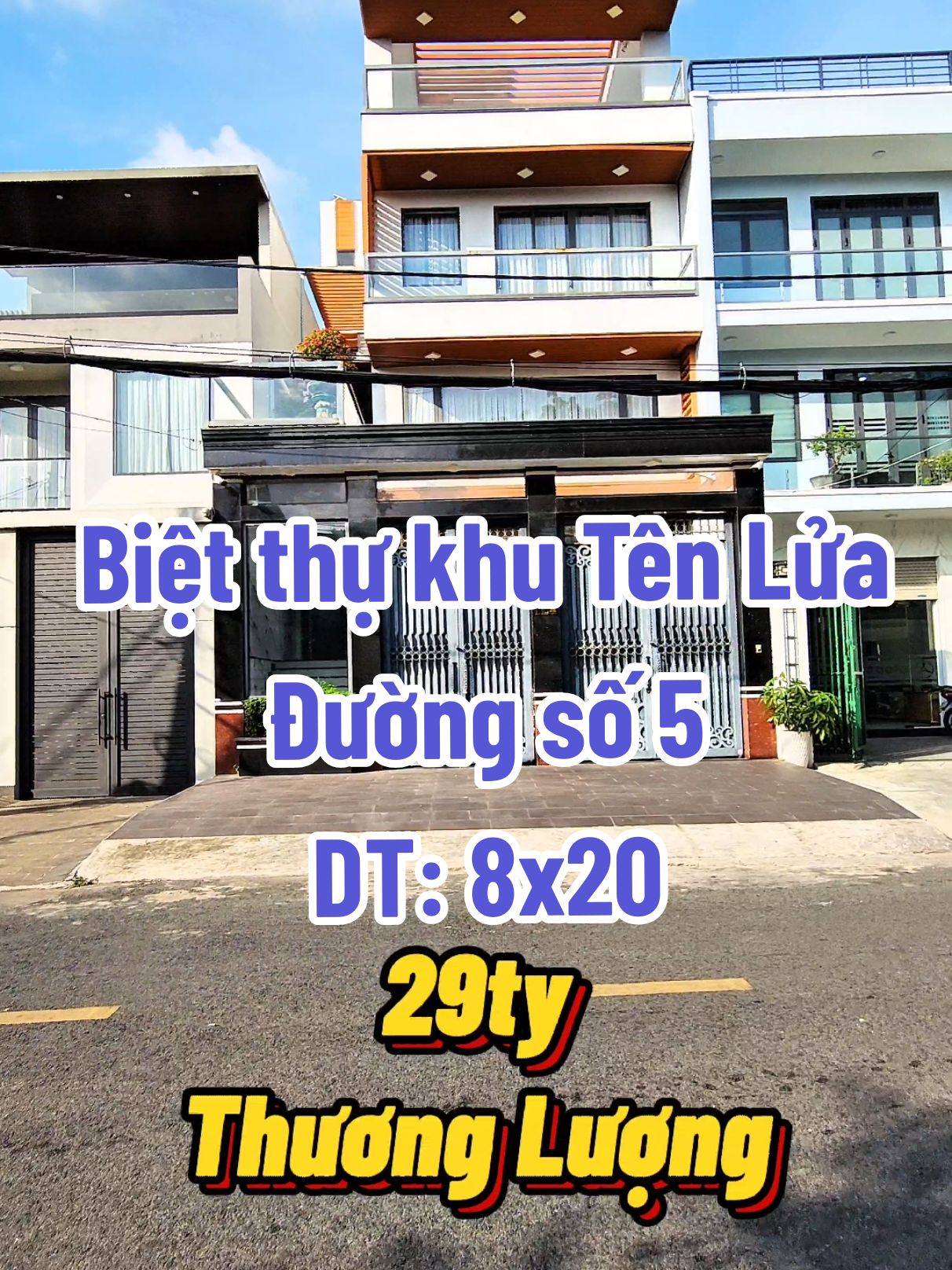 Biệt thự hiện đại khu Tên Lửa Q.Bình Tân đường số 5 ngay công viên. Giá 29ty TL #nhasaigon #batdongsan #bietthukhutenlua #khutenlua #tiktok #aeonmall