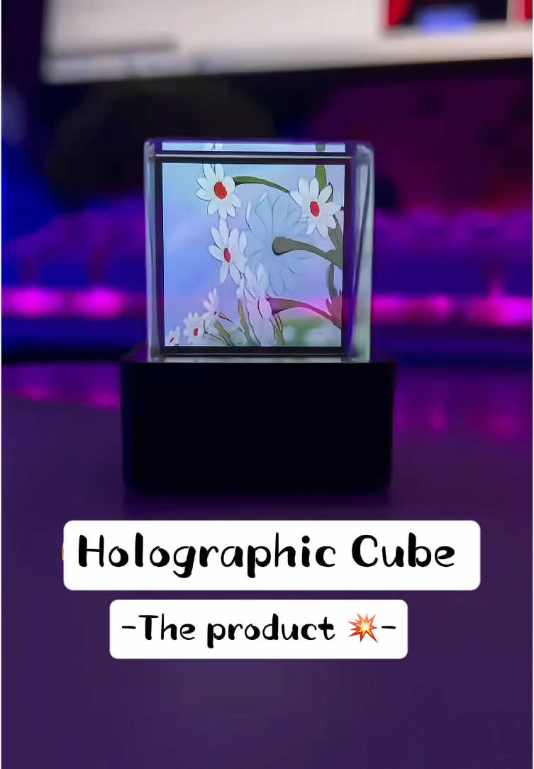 How can a small cube change everything? #cube #holographic #homedecor #technology #gift #fyp 