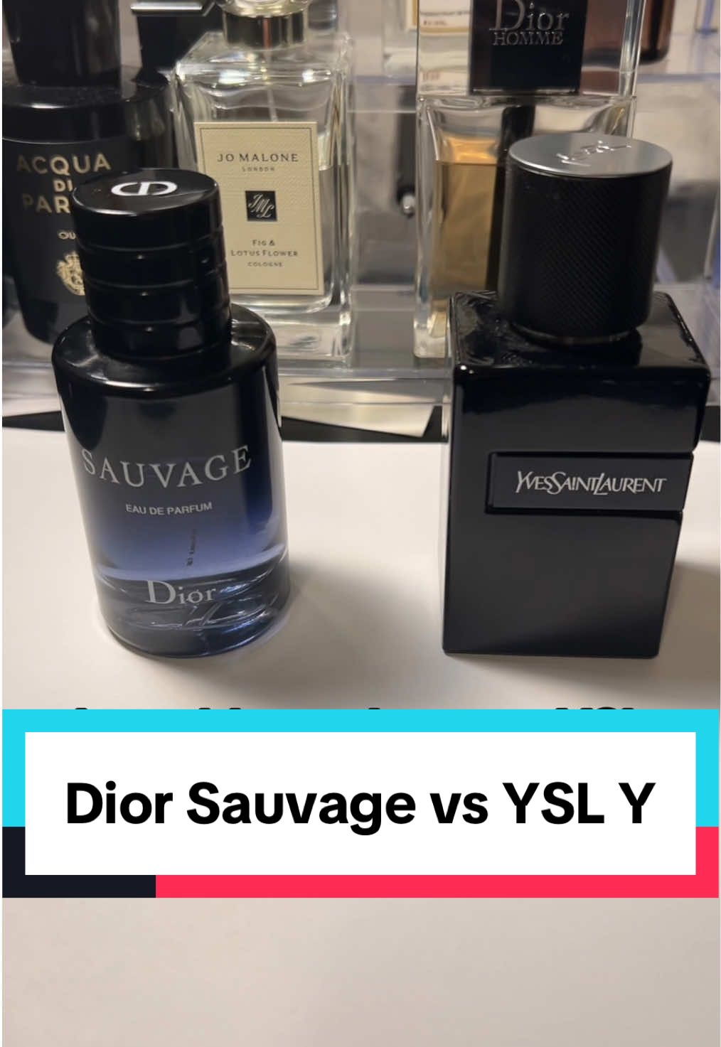 Dior Sauvage VS YSL Y #colognetiktok #mensfragrance #fragrancetiktok #perfumes #diorsauvage #yslyleparfum 