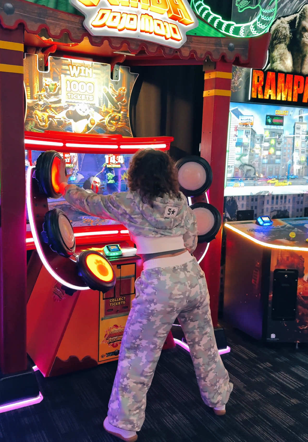 ..the stance is everything 🤣💨💨💨 #kongfu #skills #daveandbusters 