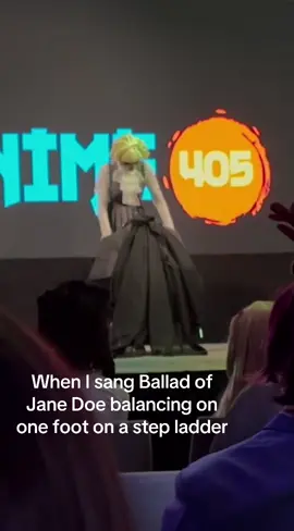 Full performance on YouTube: Bunnizcult ! This was at Anime 405 2024 at the Okie Idol Fest. Ballad of Jane Doe from Ride The Cyclone, LIVE singing on stage on a step ladder. #bunnizcult#anime405#anime405#ridethecyclone#rtc#ridethecyclonecosplay#musicaltheatre#cosplay#cosplayer#janedoe#janedoecosplay#balladofjanedoe#singing#performer#broadway @EmilyRohm 