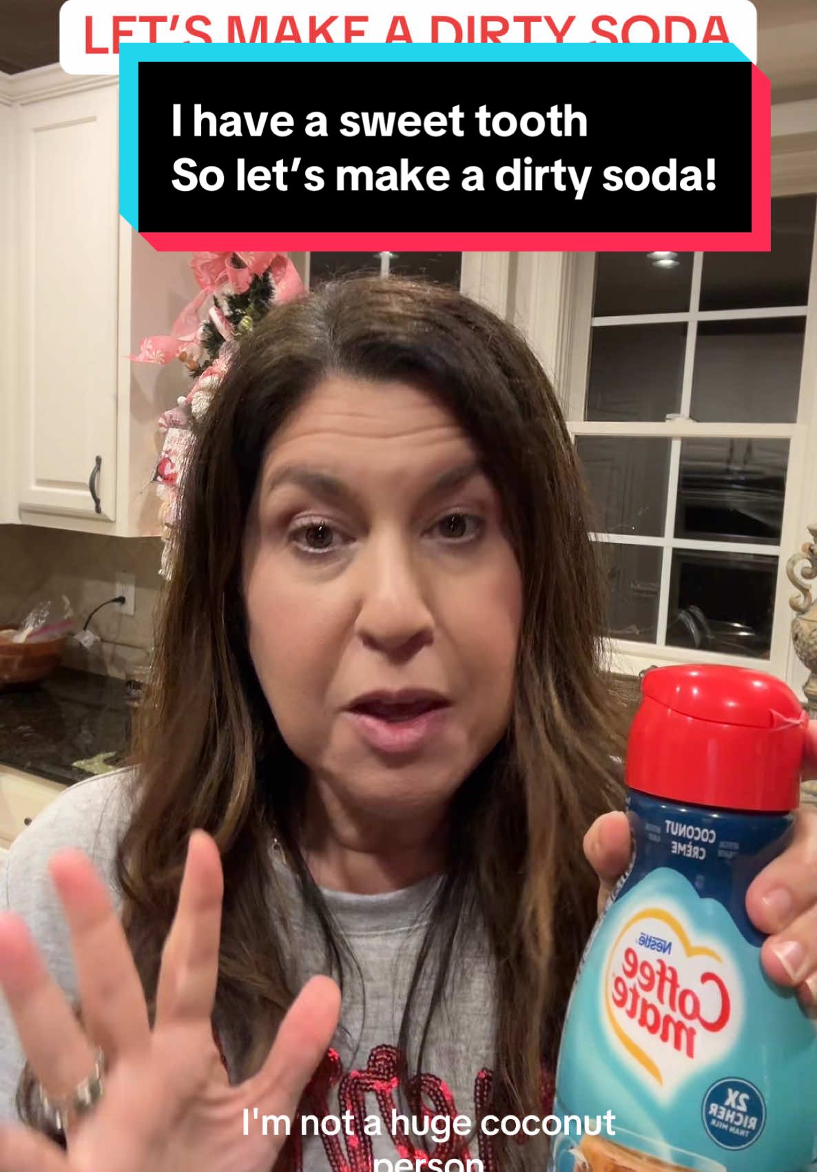 I have a sweet tooth tonight, so let’s make a dirty soda using some protein shake and coffee creamer! #protein #proteinshake #dirtysoda #proteinsoda #sweettooth #healthyrecipes #healthjourney #nutrition #fy #fyp #foryoupage 