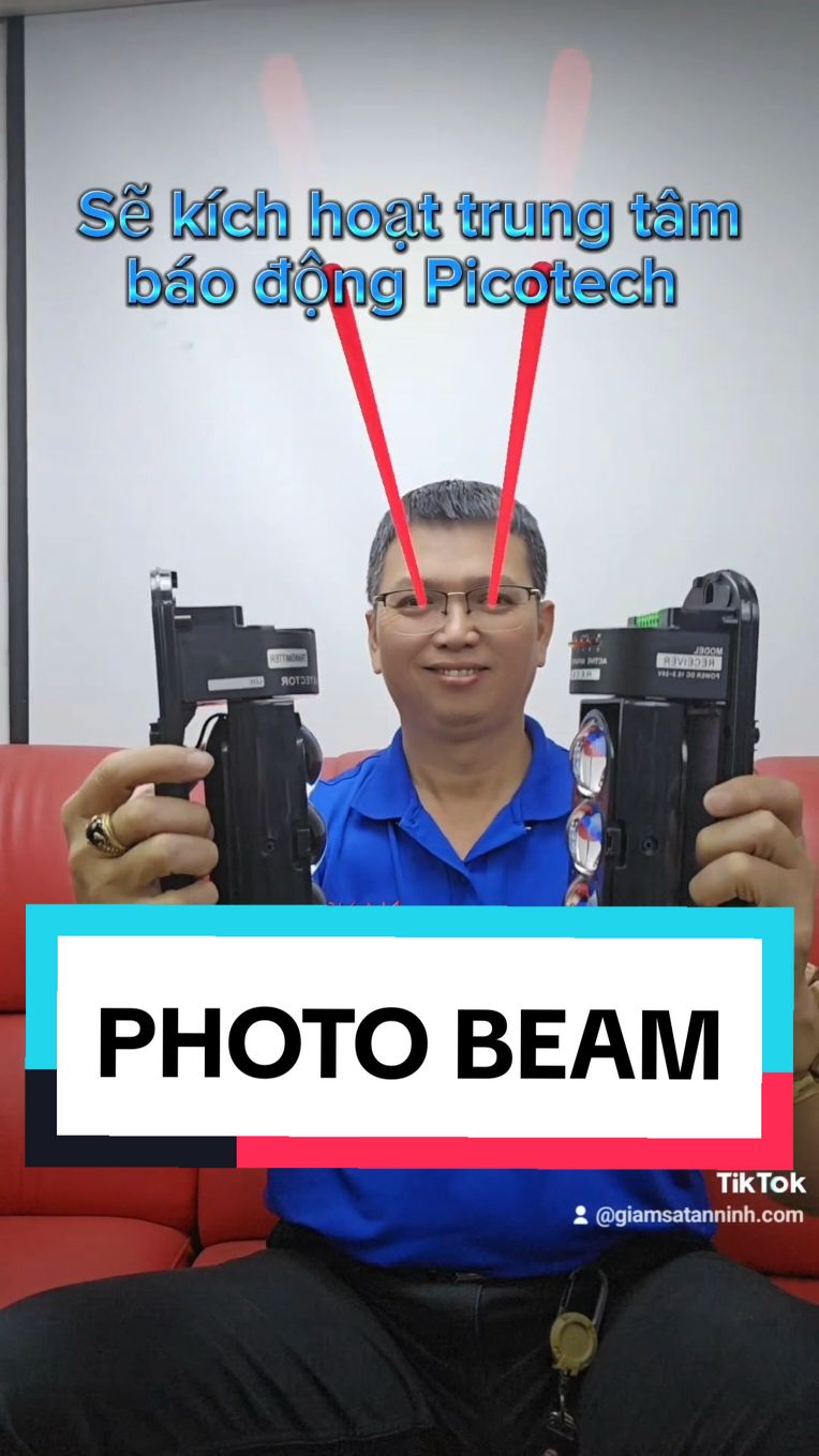 Photobeam chống trộm leo rào Báo trộm Picotech #photobeam #laserbeam #baotrom #baochay #alarm 