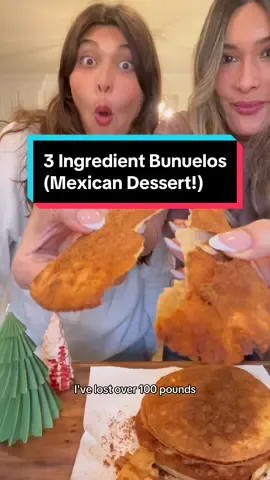 3 Ingredient Mexican Bunuelos! #mexicanfood #mexicandessert #easydessert #lowcarb #keto #christmasrecipes 