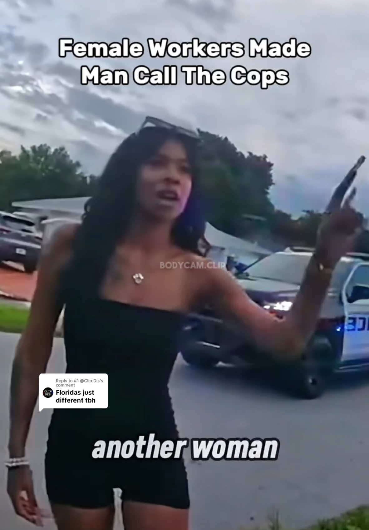 Replying to @#1 @Clip.Dis @Clip.Dis The woman claims that her belongings are inside the house and that the man is acting like he does not know who they are because another female pulled up. The man says he has only met the girls once ever. #fypツ #copcam #bodycamera #policevideos 