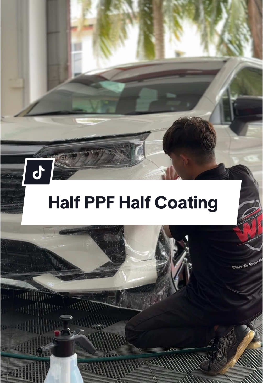 Half front PPF & Full Body Ceramic Coating❤️✨ #wrap #carwrap #wrapping #carwrapping #ppf #paintprotectionfilm #carbonfiber #malaysia #perlis #fyp #amg 