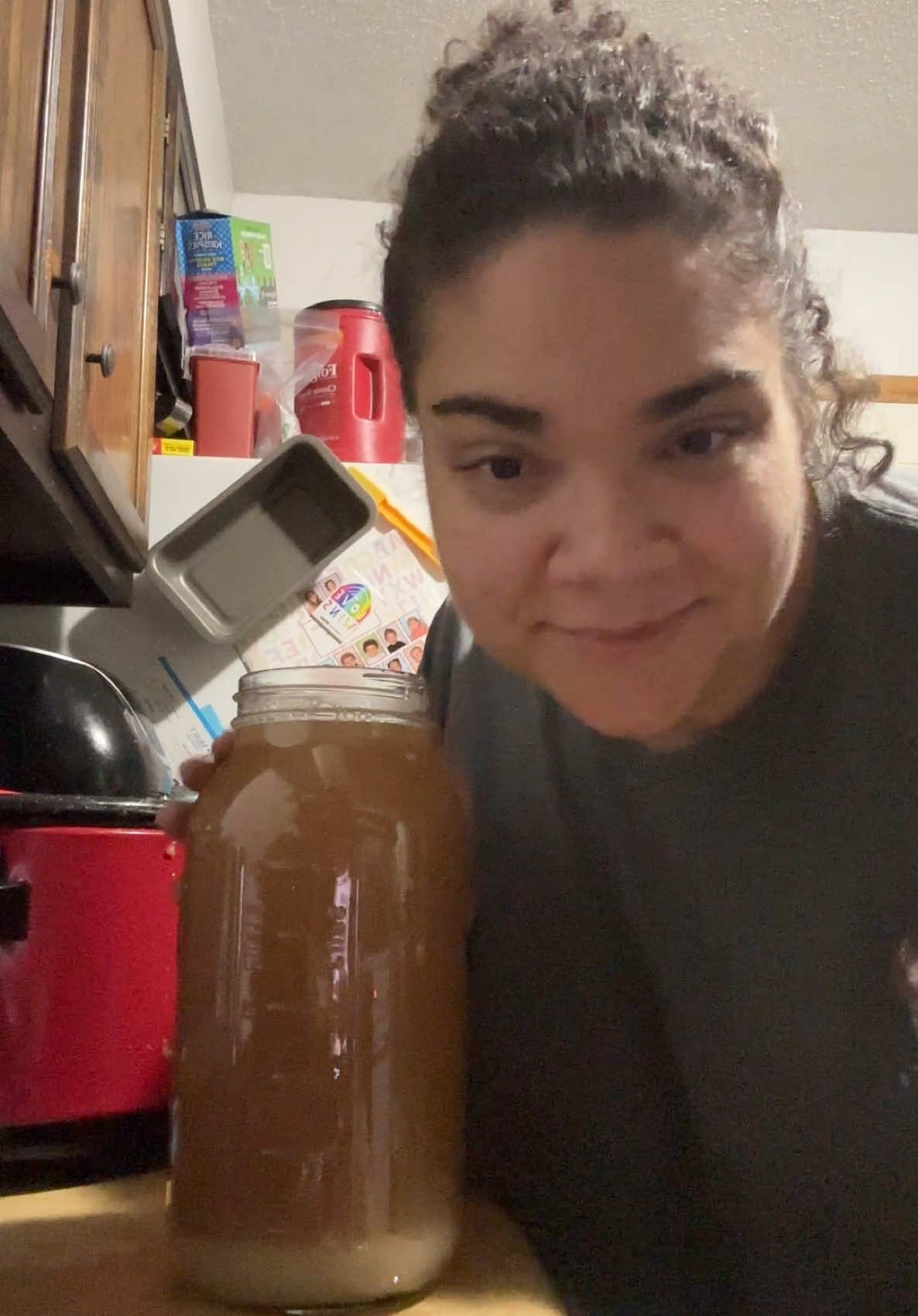 Another winter canning project complete!  Apple juice. I did some with a but of the pulp left in and some that i double strained through a mesh strainer bag to make a clearer juice! So good. I did a mix of gala and granny smith #selfsufficient #canningtiktok #canning #selfsufficiency #homestead #selfreliance #homesteading #homesteadlife #homesteadtiktok #urbanhomestead #urbanhomesteading #apartmenthomestead #rebelcanning #rebelcanner #juice #ingredients #scratchcooking 