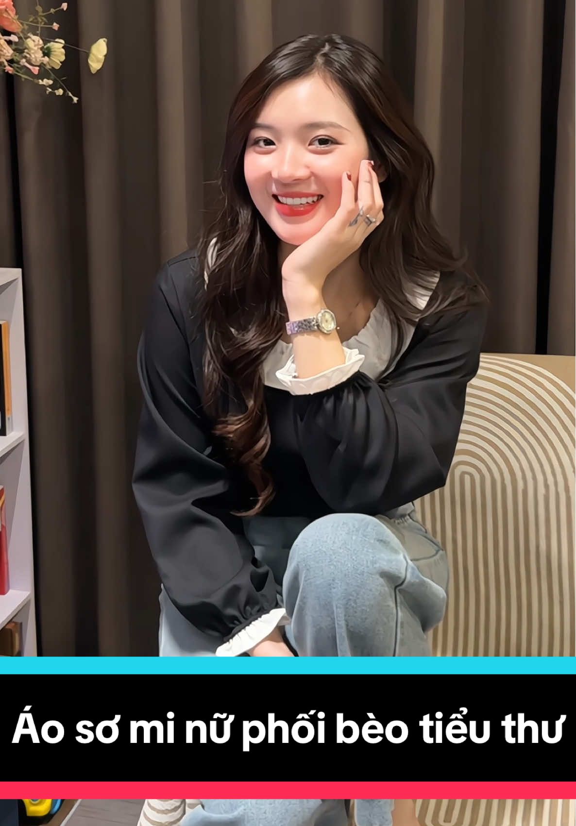 Áo sơ mi nữ phối bèo tiểu thư #xuhuong #aosomi #somi 
